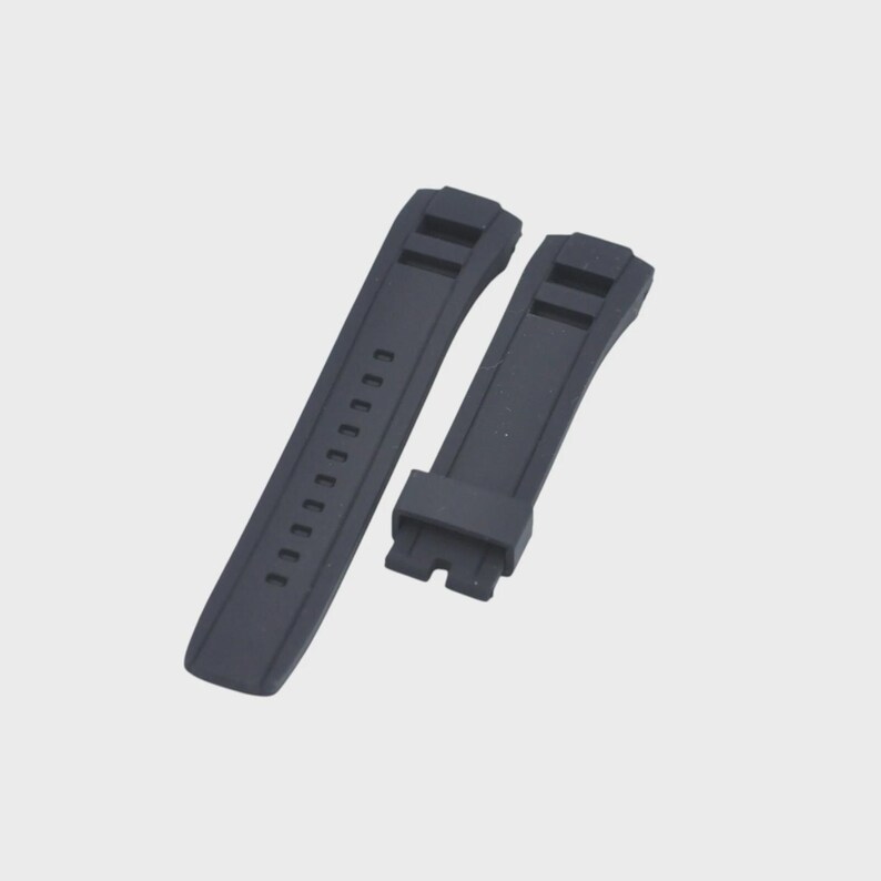 22mm Black Rubber Strap for Velatura SRH015P1 image 2
