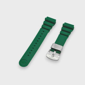 22 mm groene rubberen band voor Prospex SRPE05 afbeelding 2