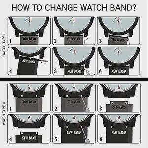 24 mm schwarzes Kautschukband für Mercedes Benz SLS Uhrenarmband Bild 5