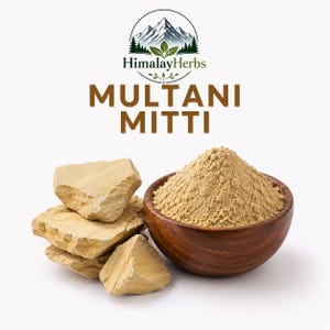 100% Natural Multani Mitti Powder | Fuller's Earth Clay for Skin and Hair