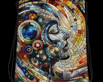Geflüstertes Mosaik der Präsenz Kordelzugbeutel