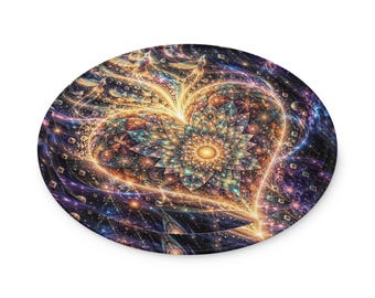 Fractal Heart Acrylic Ornament