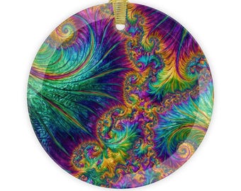 Glass Ornaments - Fractal Swirls