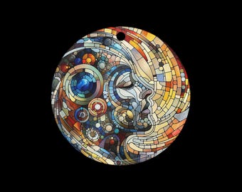 Whispered Mosaic of Presence Acrylic Ornament