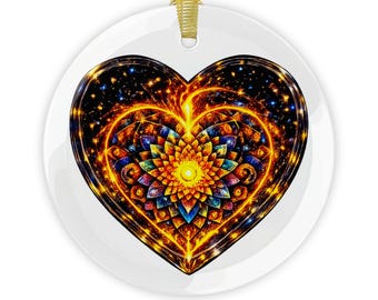 Glass Ornaments - Cosmic Heart