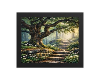 Framed photo paper poster - Time for a Walk #1