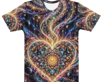 Fractal Heart - Galaxy of Consciousness Men's t-shirt