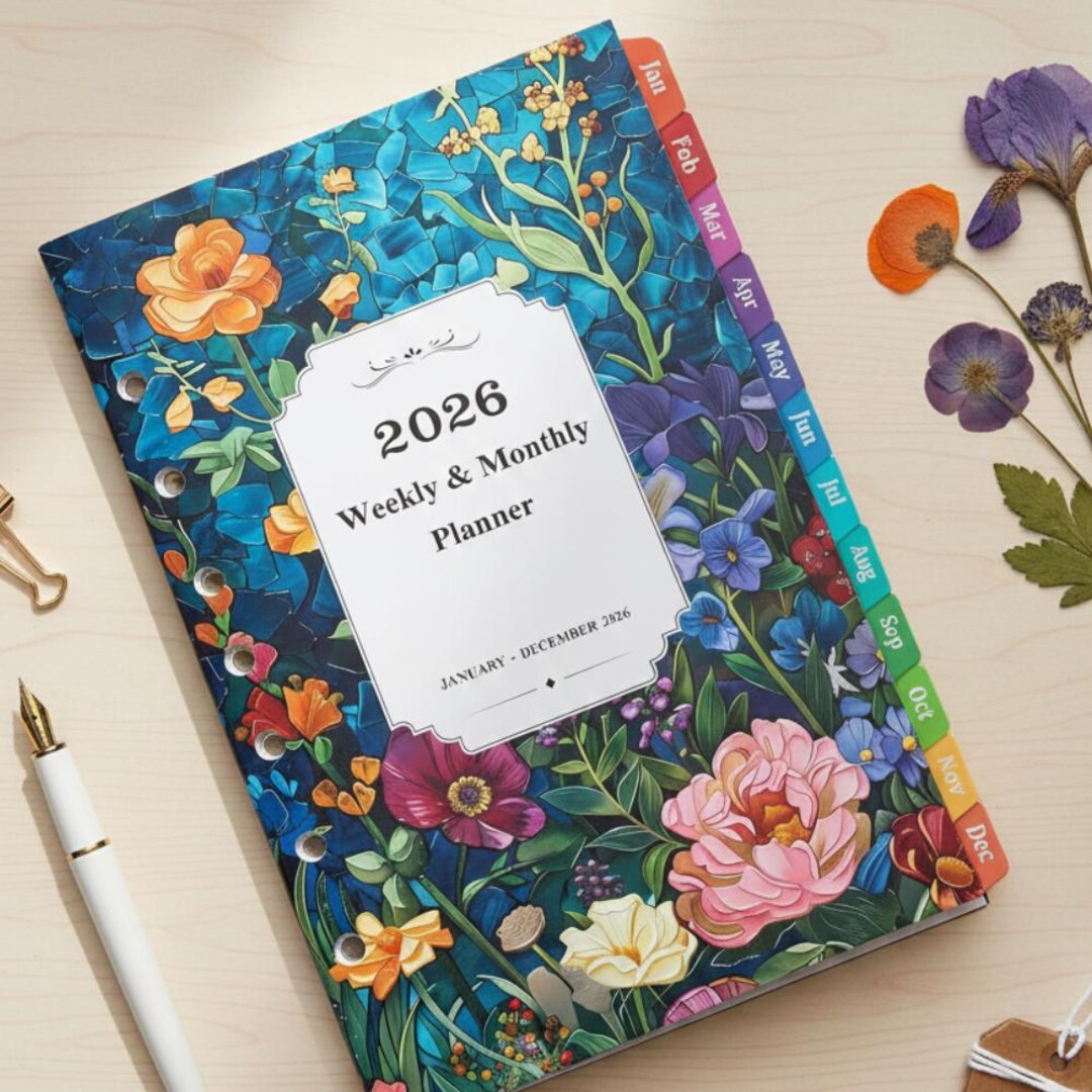 2026 Planner Refills - 7-hole Punched Planner With Colorful Tabs, JAN ...