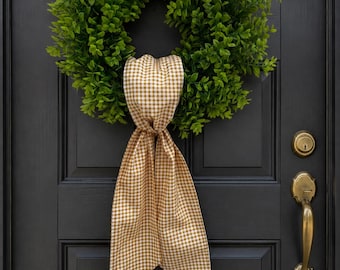 NEW COLORS!!! Gingham Wreath Sashes