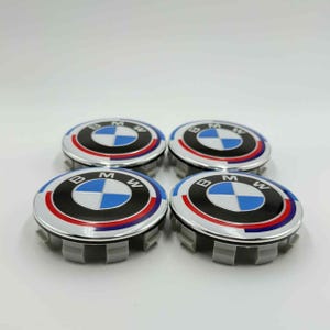4pcs 68mm BMW Wheel Center Caps (2.68&quot;) 50th anniversary