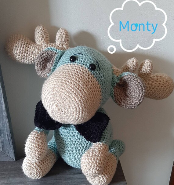 stuffed moose baby toy