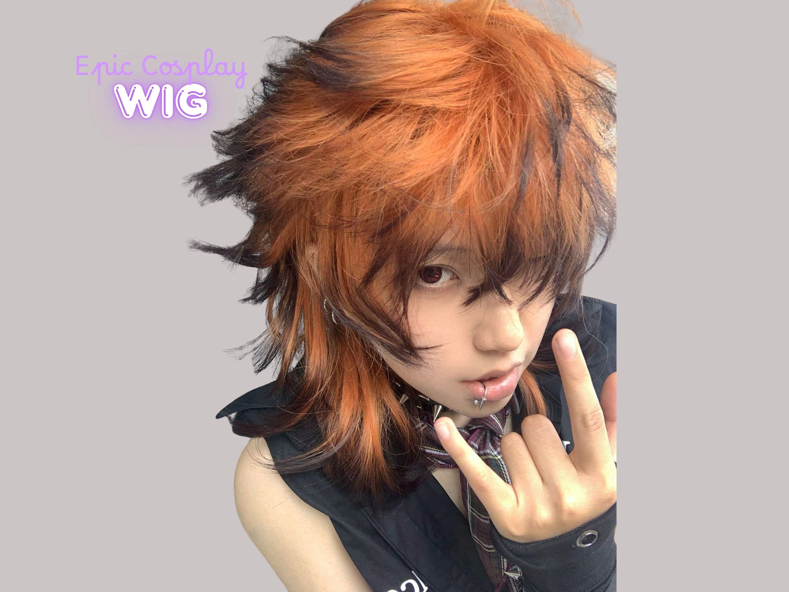 Wigs Short Fluffy Spiky Hair Wig Anime Wigs - Jean Amazon.com : Short Fluffy Anime Wigs for Women Men 21 colors  main image 2