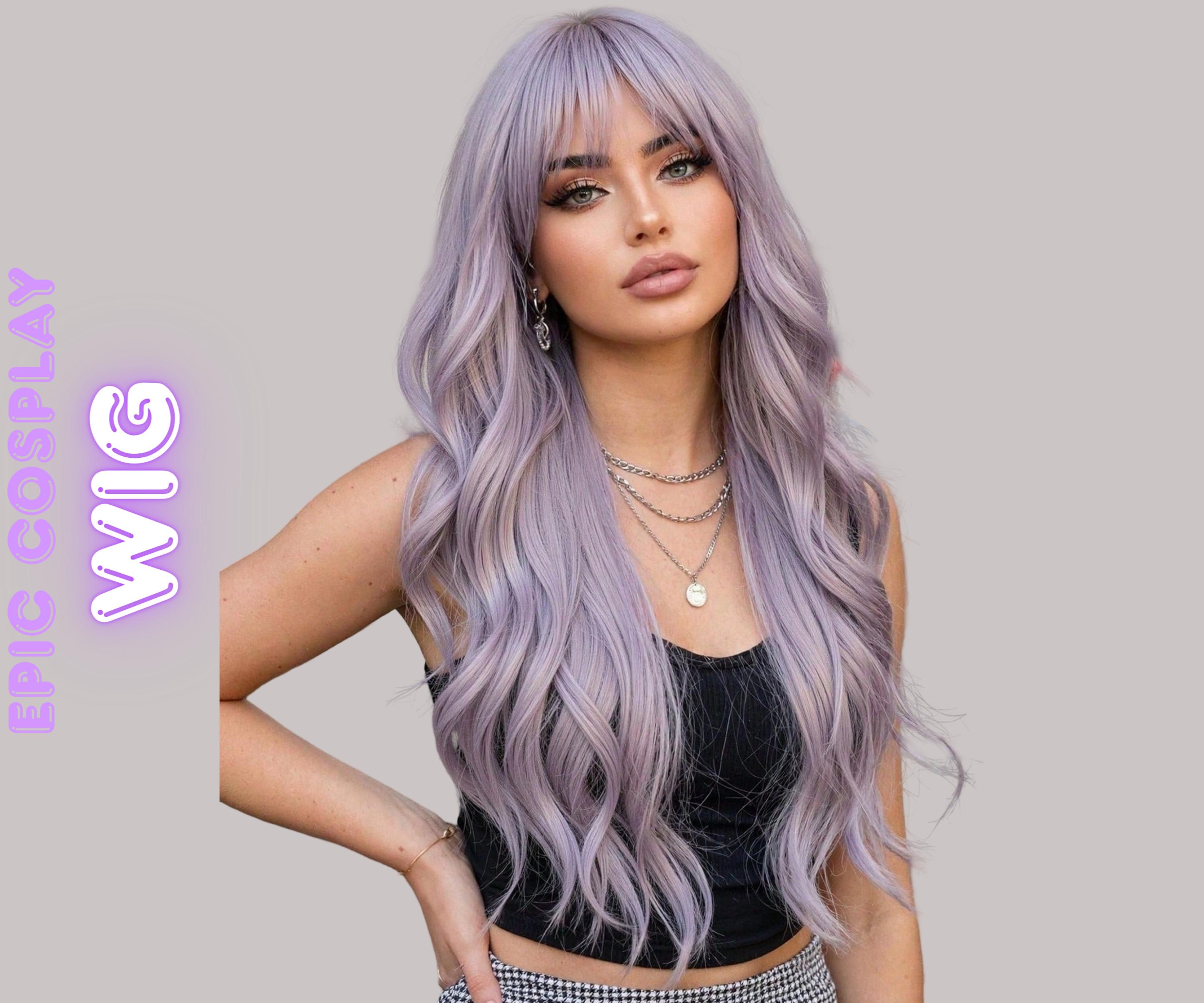 Long Lilac Wig - Etsy