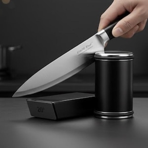 Rolling Knife Sharpener with Diamond Stone