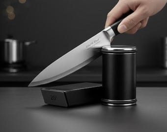 Rolling Knife Sharpener with Diamond Stone