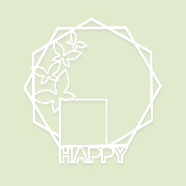 Happy Cut File (svg Dxf Png ) for Silhouette & Cricut, Digital ...
