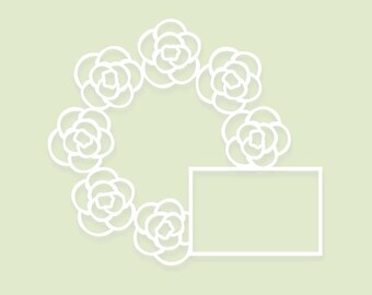 Flowers cut file (svg dxf png ) for Silhouette & Cricut, digital scrapbooking, card making, paper cutting, decals, DIY.