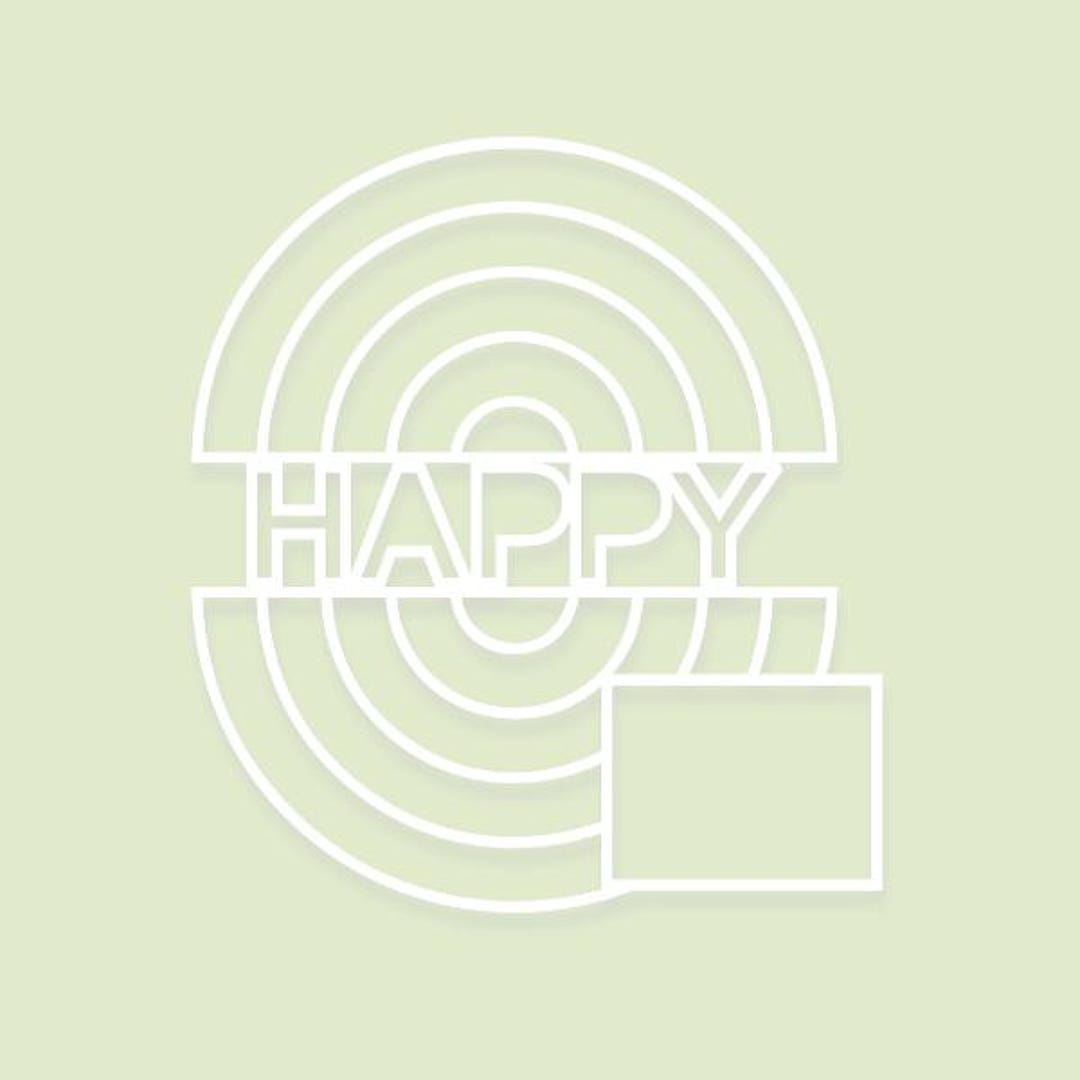 Happy Cut File (svg Dxf Png ) for Silhouette & Cricut, Digital ...