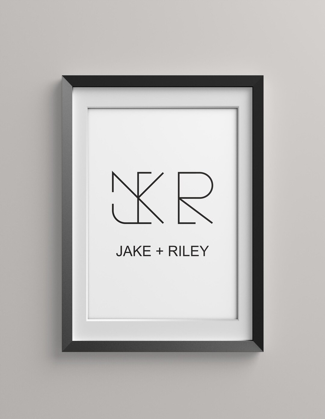 Custom Monogram Logo Design. Name Logo for Tattoo, Couples Monogram ...