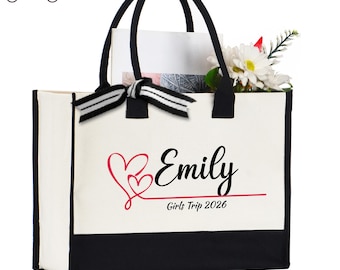 Custom Girls Trip Tote Bag, Girls Trip Gifts, Girls Trip Totes, Girls Trip Bag, Girls Weekend, Personalized Girl Bag, Gift For Girls Trip