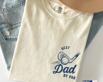 Golf Lover Shirt: Relaxed Fit Comfort Colors, Fathers Day Golf Tee, Golf Lover Dad Shirt, Golf Daddy Birthday Gift