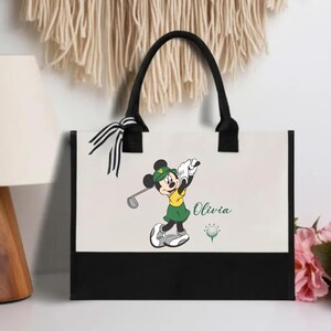 golf totebag, golf tournament bag, epcot golf ball, golf bag for dad, golf tournament, golf bag, golf lover gift, magic kingdom shirt, mickey bag, happy fathers day, golf mickey bag, mickey golf ball bag, disneyland totebag