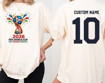 Custom North America Soccer Tour Shirt, Football Tournament 2026 Graphic Tee, Vintage Soccer Trophy T-Shirt