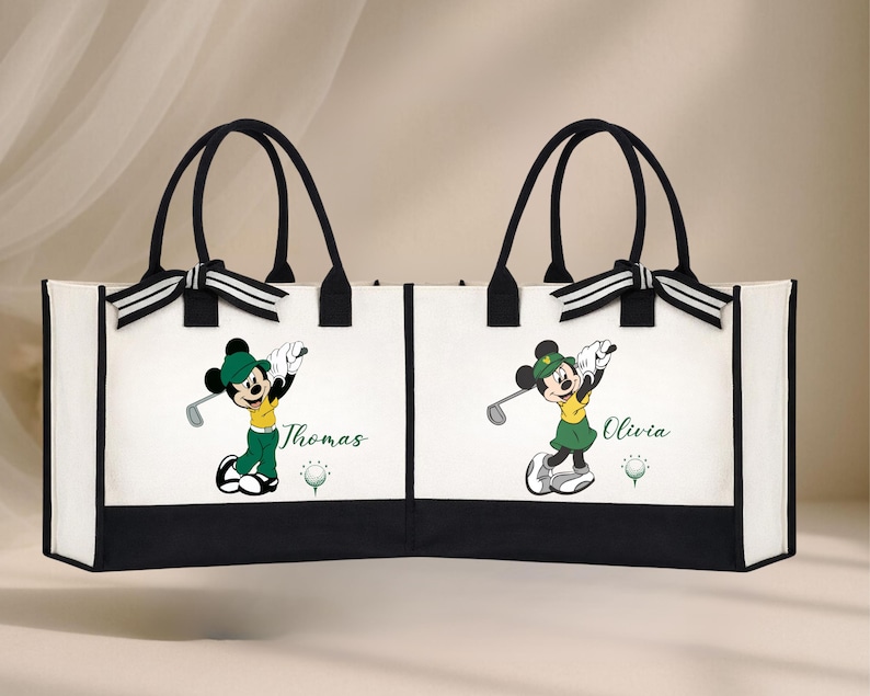 golf totebag, golf tournament bag, epcot golf ball, golf bag for dad, golf tournament, golf bag, golf lover gift, magic kingdom shirt, mickey bag, happy fathers day, golf mickey bag, mickey golf ball bag, disneyland totebag