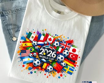 North America Soccer Tour Shirt, Football Tournament 2026 Graphic Tee, Vintage Soccer Trophy T-Shirt, Three Country Football Fan Gift