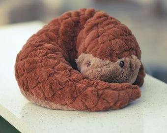 Weighted Pangolin Plush - 1.75kg Sensory Comfort Plush, Stuffed Animal, Gift for Kids & Adults