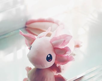 Weighted Realistic Axolotl Plush - Recycled Plastic, 1.8kg