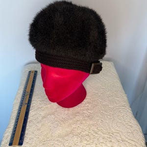 Faux Fur Trim Knit Hat - Etsy