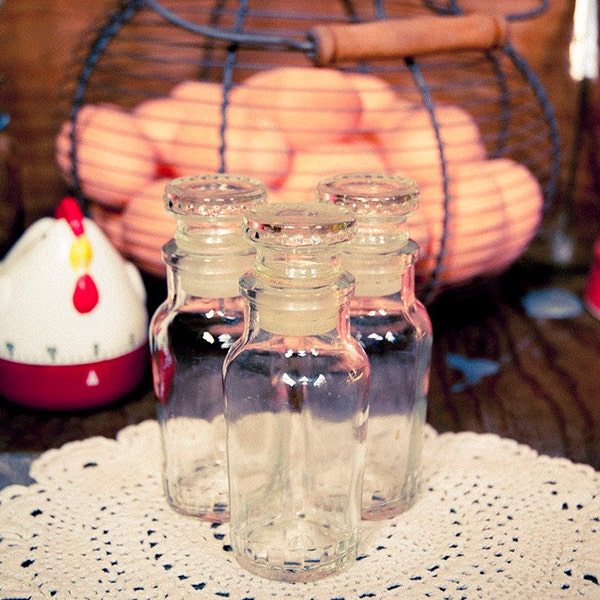 Vintage Riveted Spice Jars - Set of 3
