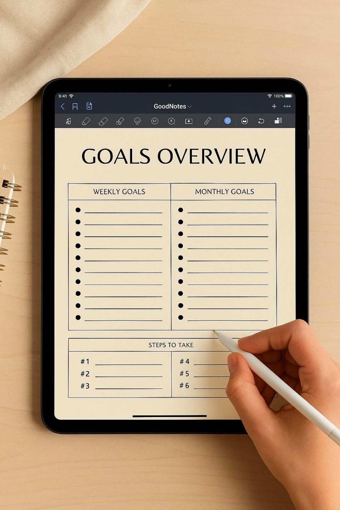 Goals Overview.pdf Goals Overview Sheet Printable (A4 + US Letter) - Etsy UK