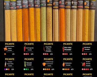 Artisan Chili Powders – 15 Rare Pepper Varieties, Ghost, Scotch Bonnet, Fatalii