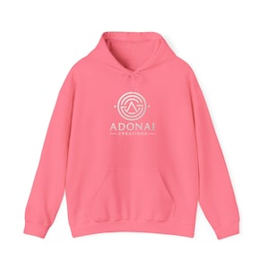 Adonai Creations White Logo Hoodie