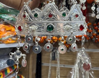 Kids Amazigh Taounza Taounza, Girls Taira, Enamel Details and Pearls