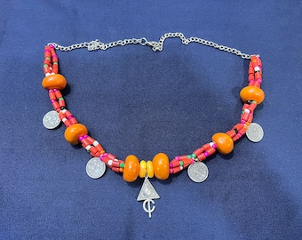 Tazerzit Amazigh Louban Morocco, vintage necklace, vintage jewelry