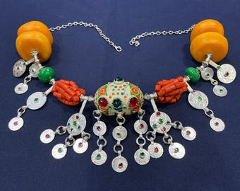 berber vintage jewelry, Amazigh Louban Morocco, vintage necklace
