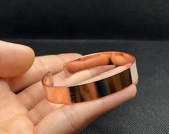 Handmade Copper Bracelet, Adjustable Medical Alert Cuff