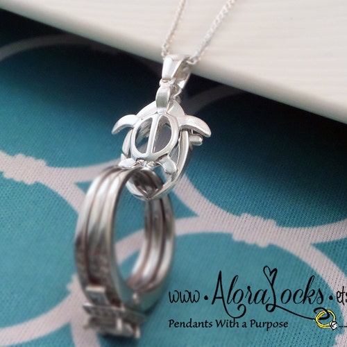 Aloralocks Hawaiian Sea Turtle Honu Wedding Ring & Charm Etsy