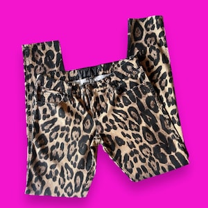 Y2K Tripp NYC Leopard Low Waist Skinny Pants Perfect Vintage Alt-Fashion Alt-Style Alternative Punk Techno Trap Streetwear Street Style
