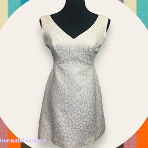 1960s Iconic Mid Century Mod White Mini Dress Go-Go Twiggy Mary Quant Swinging Sixties Vintage Bride Bridal Wedding 60s Minimalist Micromini