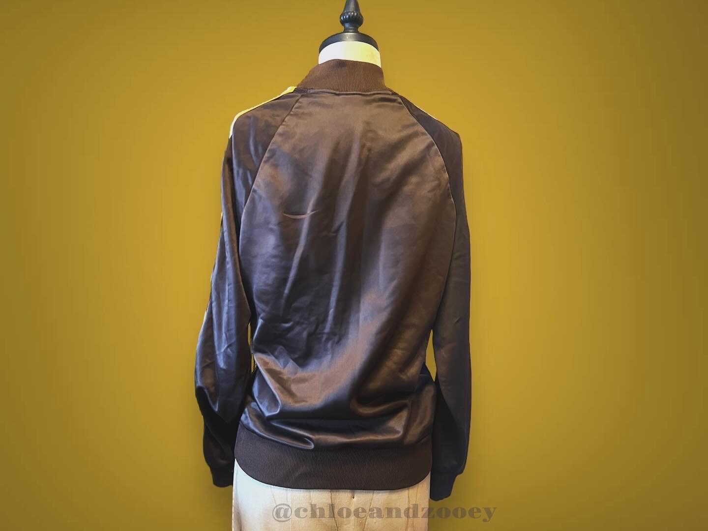 VTG 70s Adidas-inspired Track Jacket Brown Gold 1970s VTG 70s Adidas-inspired Track Jacket Brown Gold 1970s