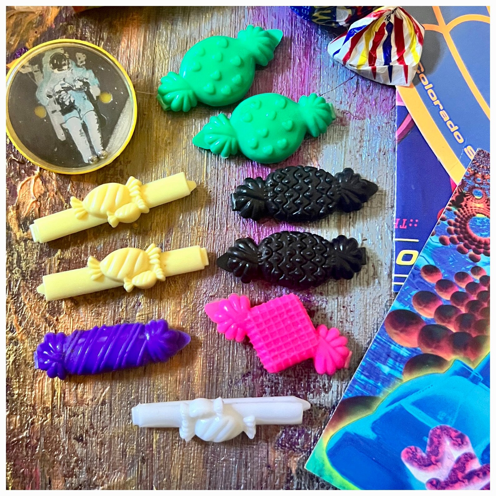 90s 1990s Nineties Vintage Rave • Raver Iconic Barrettes Sweet as Candy ...