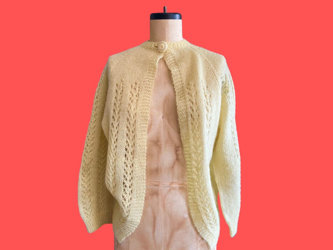 50s〜60s vintage mohair cardigan vintage 50s mohair cardigan – 86 Vintage