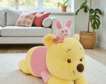 Cute Bear Plush Toy Soft Stuffed Animal Bunny Friend Kawaii Plushie Gift for Kids Birthday Easter Valentines Day Christmas