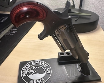 NAA North American Arms .22LR Revolver Display Stand – Durable PLA 3D-Printed – Veteran Owned