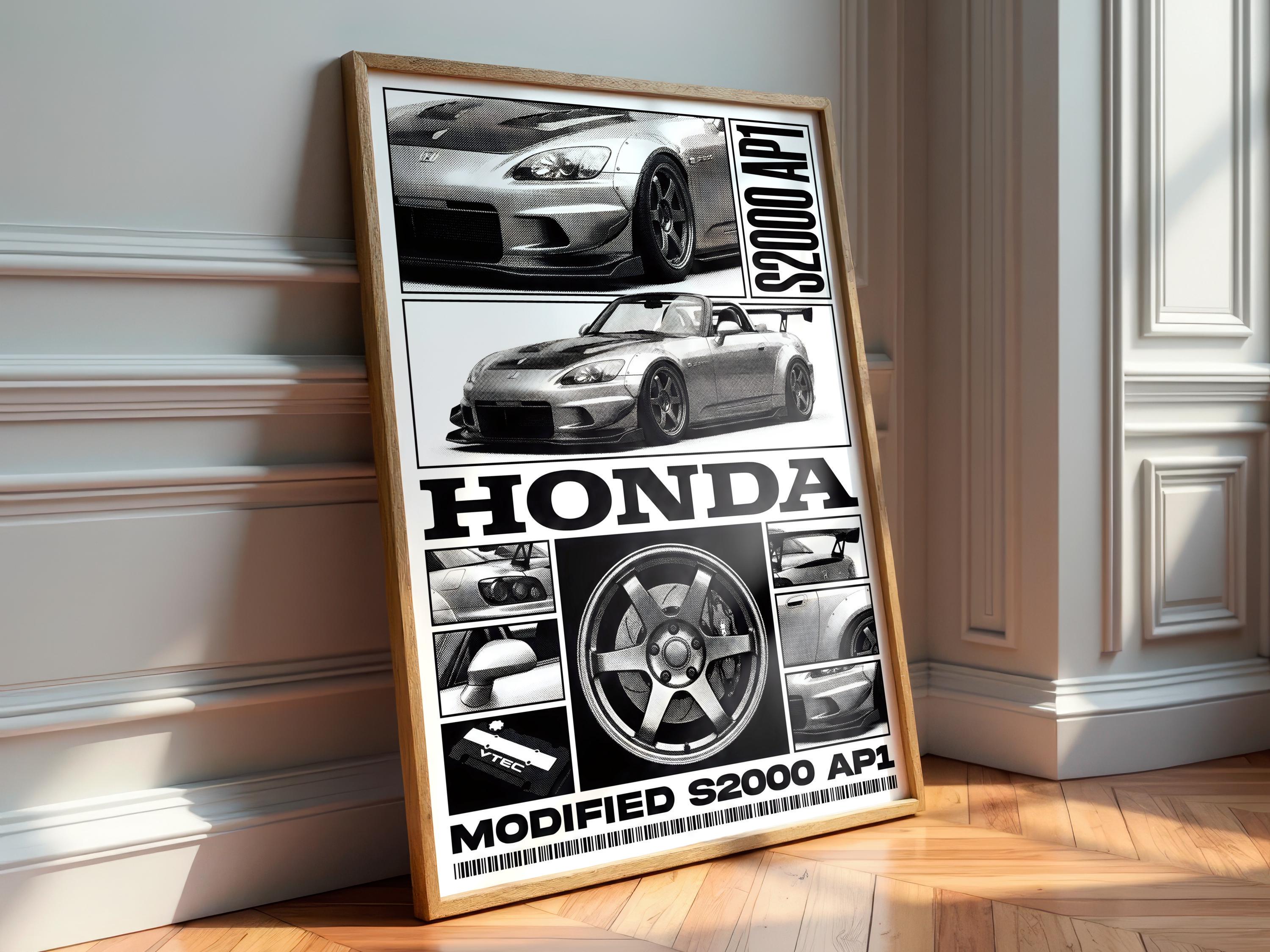 S2000 Poster Honda S2000 Ap1 Collage Poster Matte Vertical Posters | Halftone Jdm ...
