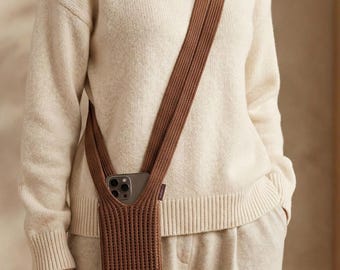 Crochet Phone Bag Pattern, Crossbody Holder, Easy DIY sleeve pouch, Iphone Pocket Pattern